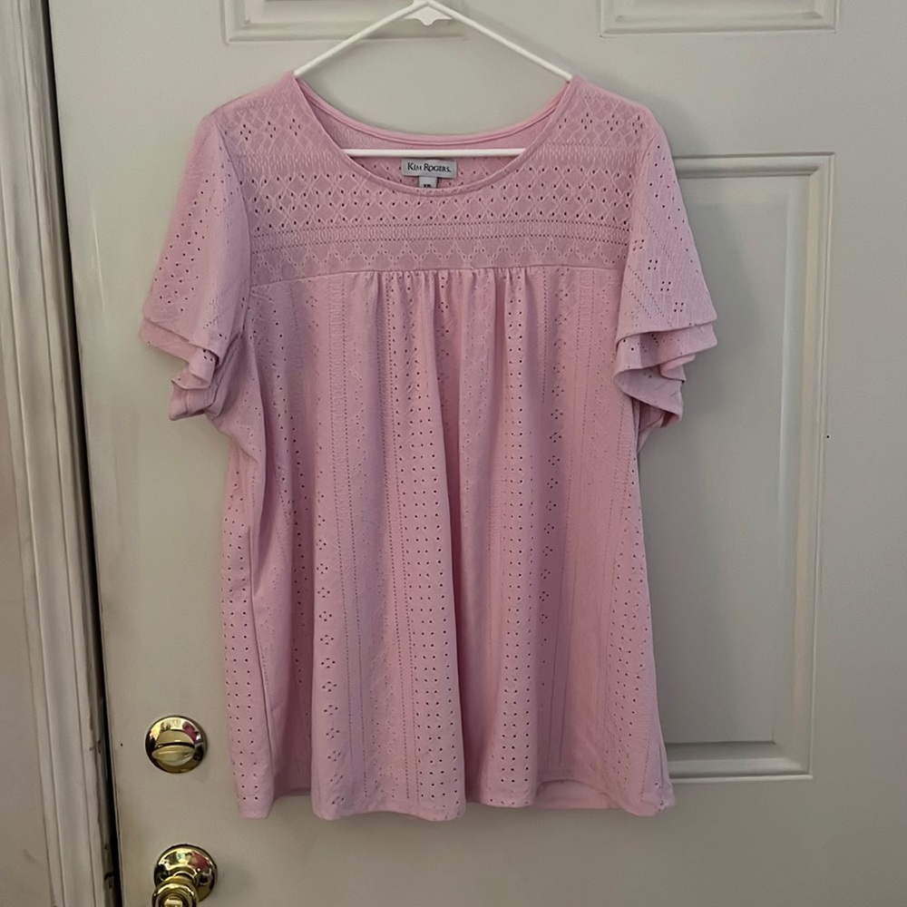 Pink KIM ROGERS XXL blouse